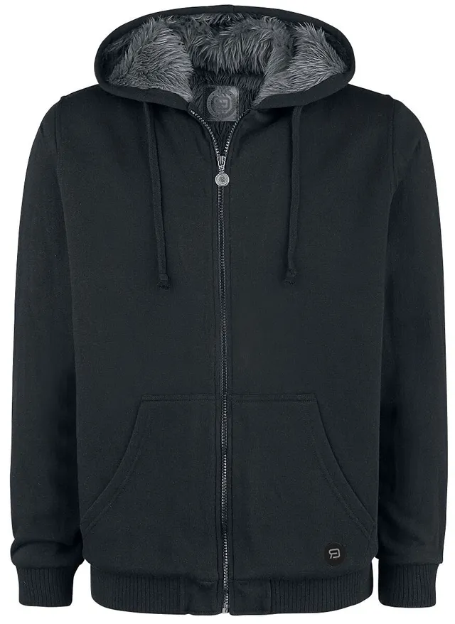 red-by-emp-sweatshirtjacke-fellkapuze-schwarz-herren image 1