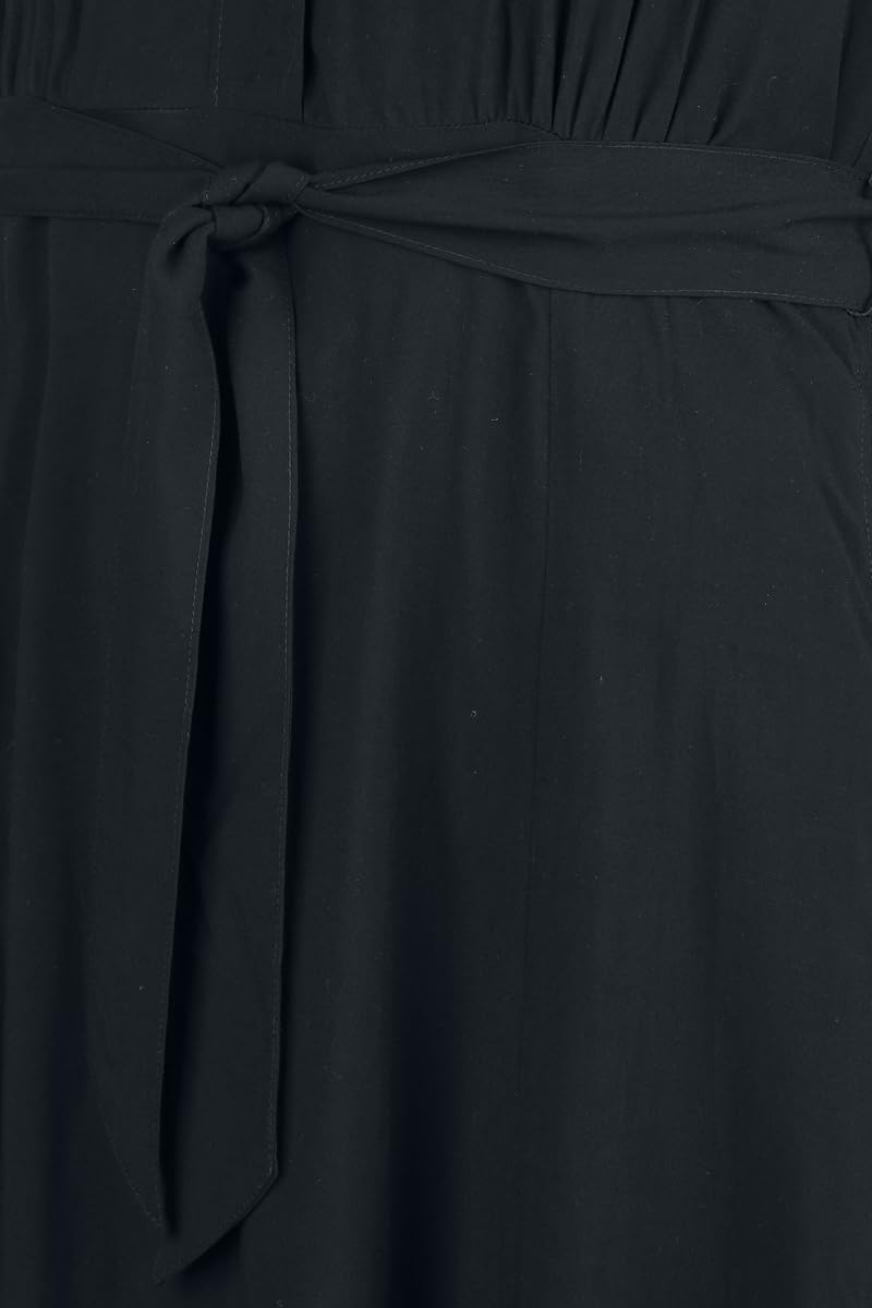 red-by-emp-kleid-damen-schwarz-lang-g-rtel-gr-e-l image 5