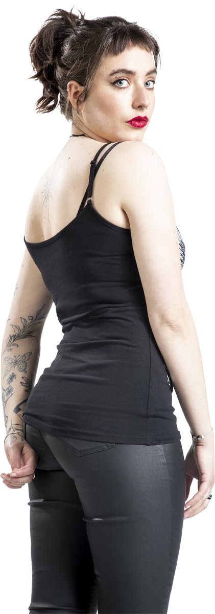 black-premium-by-emp-tank-top-raben-silberdruck-damen-schwarz image 5