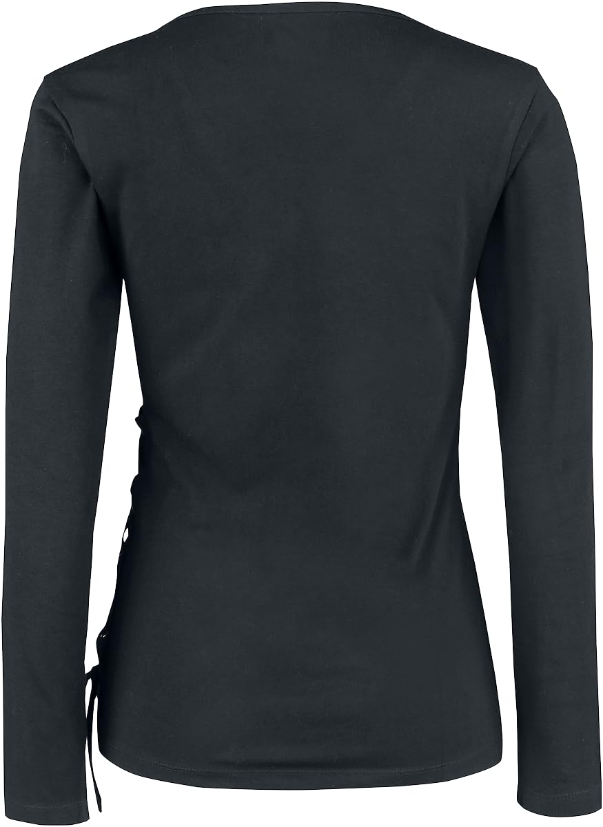 black-premium-damen-langarmshirt-schwarz-schn-rung-m image 2