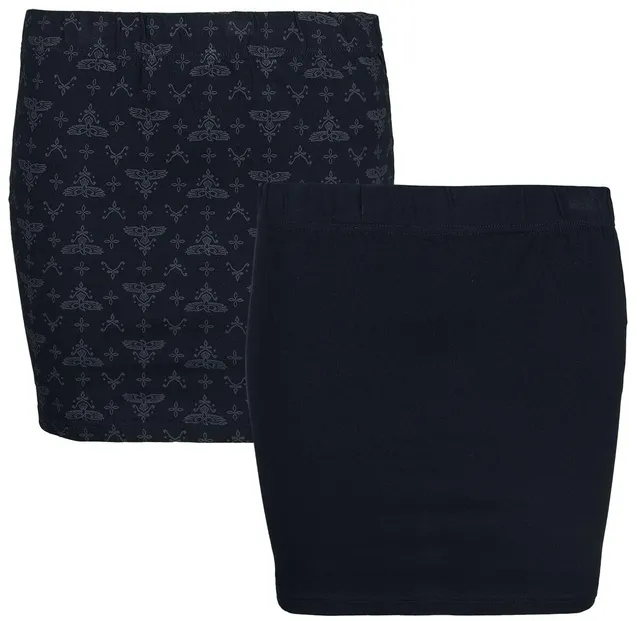 black-premium-by-emp-mini-rock-doppelpack-schwarz-l-mit-gummizug image 1