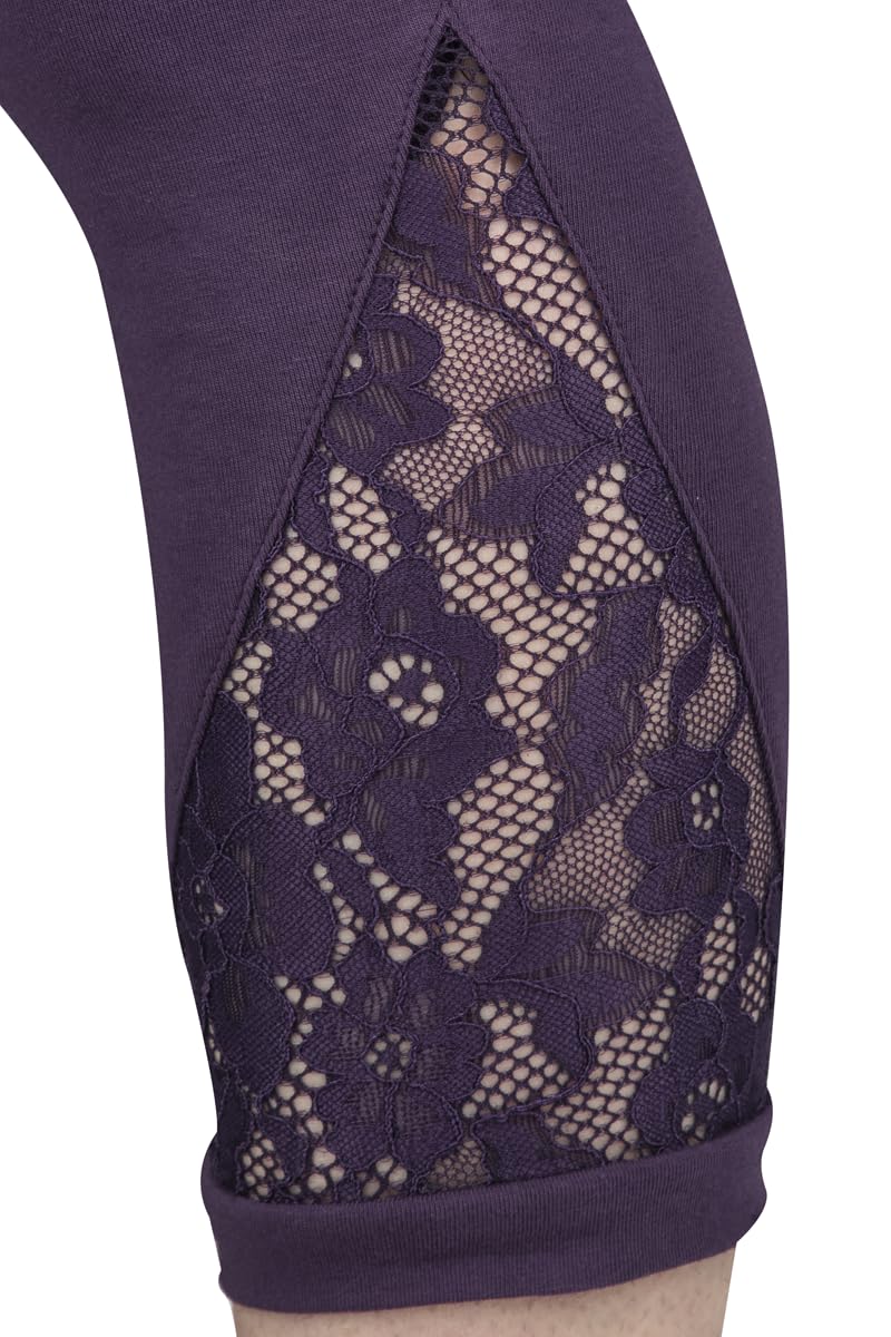 red-by-emp-leggings-mit-spitze-leggings-lila-damen-gr-m image 1