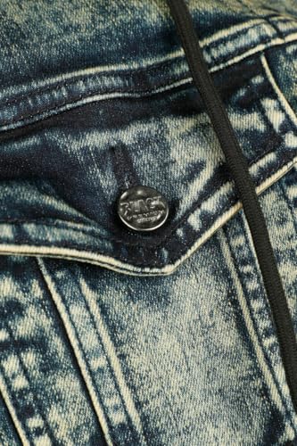 black-premium-kapuzenjacke-herren-schwarz-blau-reissverschluss-m image 7