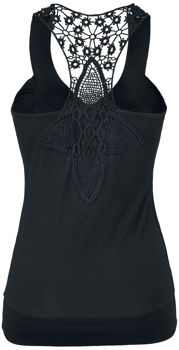 red-by-emp-top-damen-schwarz-mit-h-kel-spitze-und-v-ausschnitt image 2