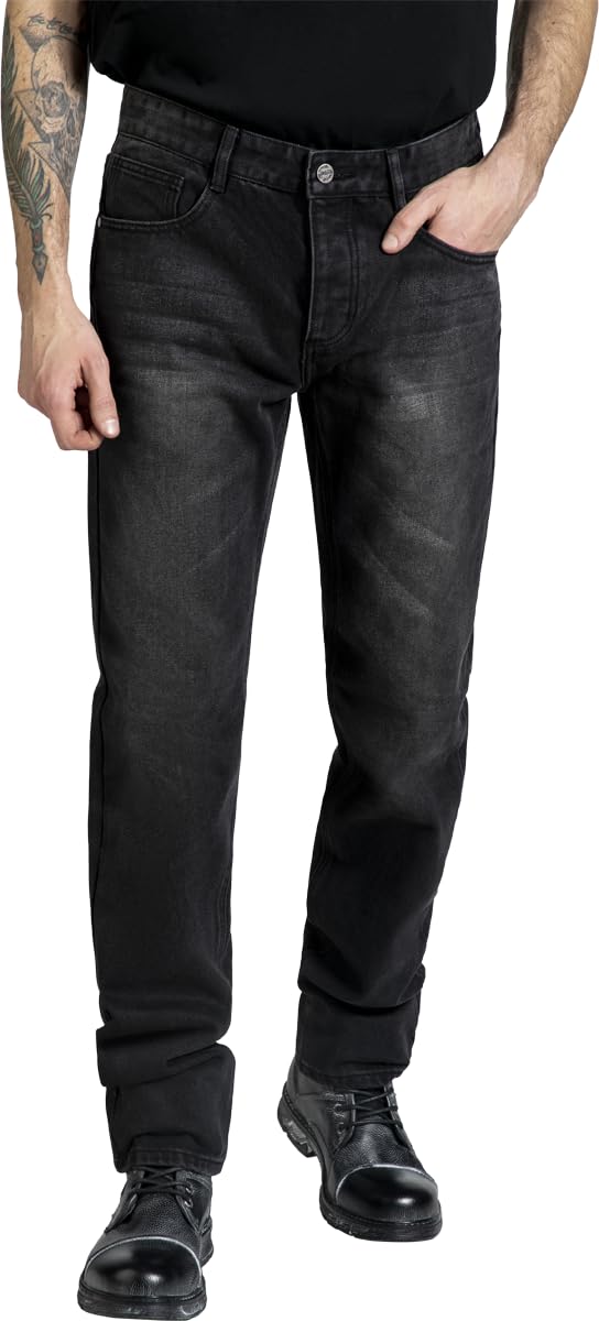 black-premium-by-emp-herren-jeans-schwarz-medium-rise-gerader-schnitt image 2