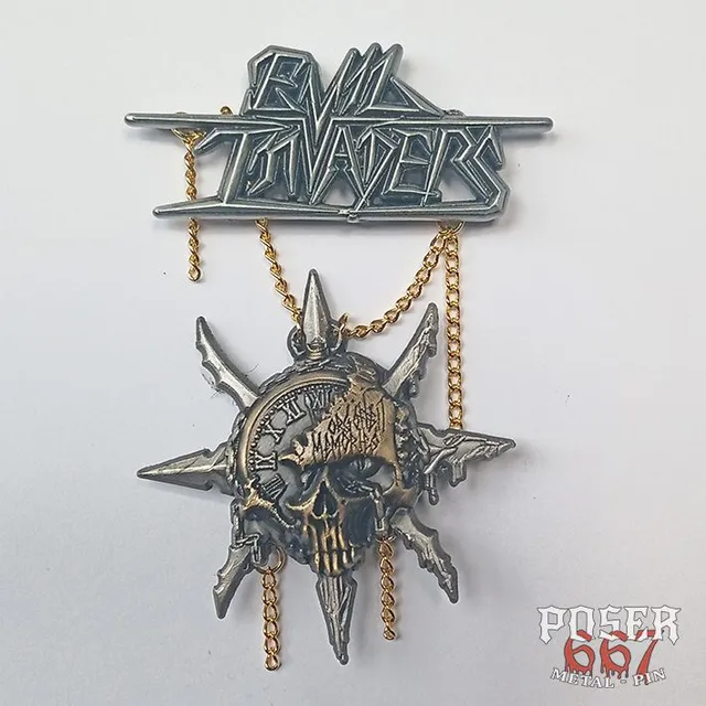 evil-invaders-forgotten-memories-3d-pin-antik-silber image 1