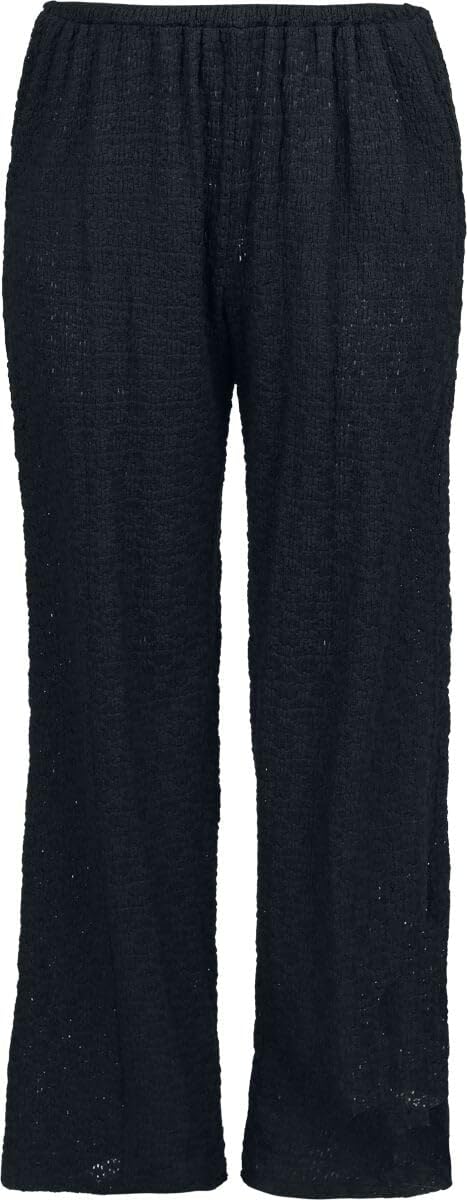 red-by-emp-lace-wide-pants-stoffhose-schwarz-damen-gr-m image 1