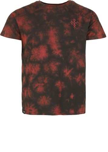 black-premium-batik-t-shirt-schwarz-rot-herren-gr-s image 7