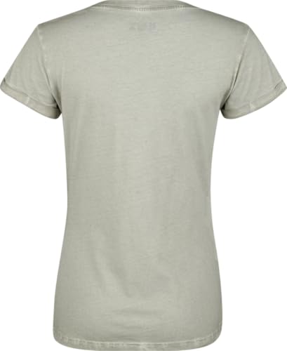 black-premium-by-emp-t-shirt-totenkopf-grau-damen-frontprint image 8