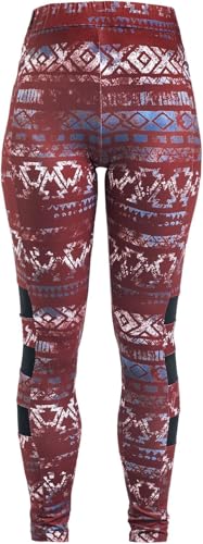 red-by-emp-hosen-damen-leggings-rot-allover-print-mesh image 6