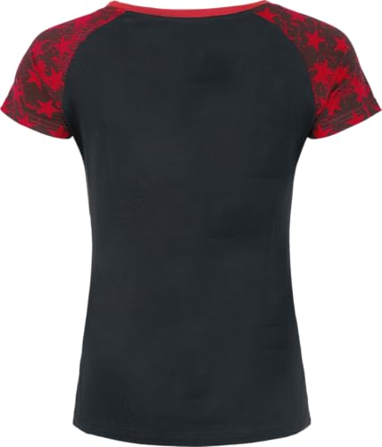 red-by-emp-t-shirts-damen-t-shirt-raglan-schwarz-rot-l image 8