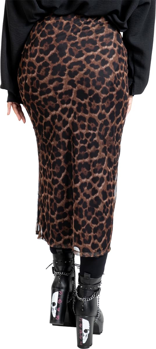 red-by-emp-leopard-rock-damen-rock-multicolor image 5