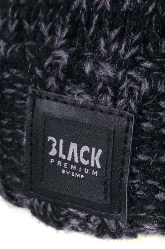 black-premium-by-emp-graue-strick-beanie-m-tze-herren-winter image 8