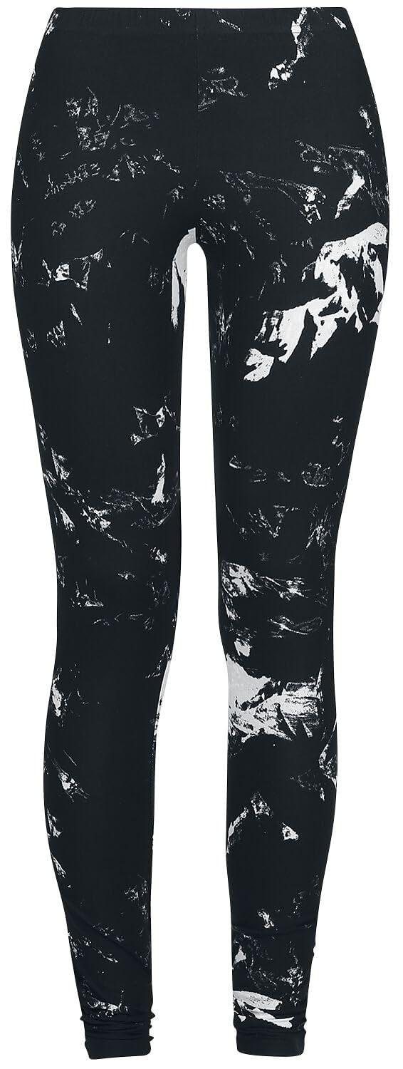 black-premium-by-emp-damen-leggings-schwarz-gr-e-s-allover-print image 1