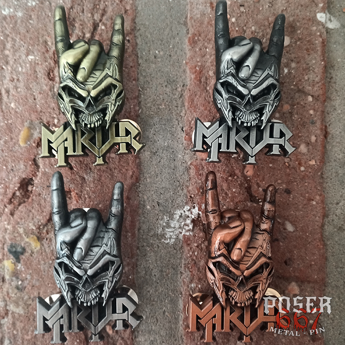 martyr-metalfist-3d-pin-metallpin-antik-silber-5-cm image 2