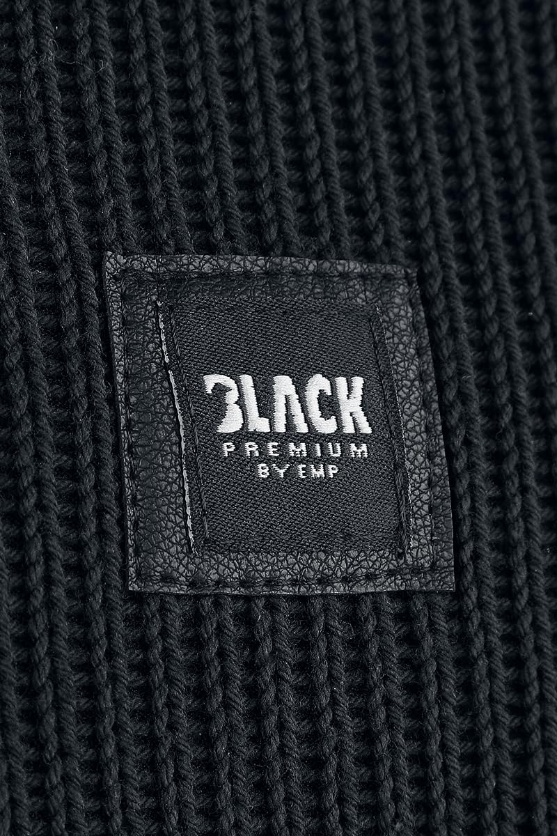 black-premium-by-emp-schwarze-bergangsjacke-strickoptik-herren image 8