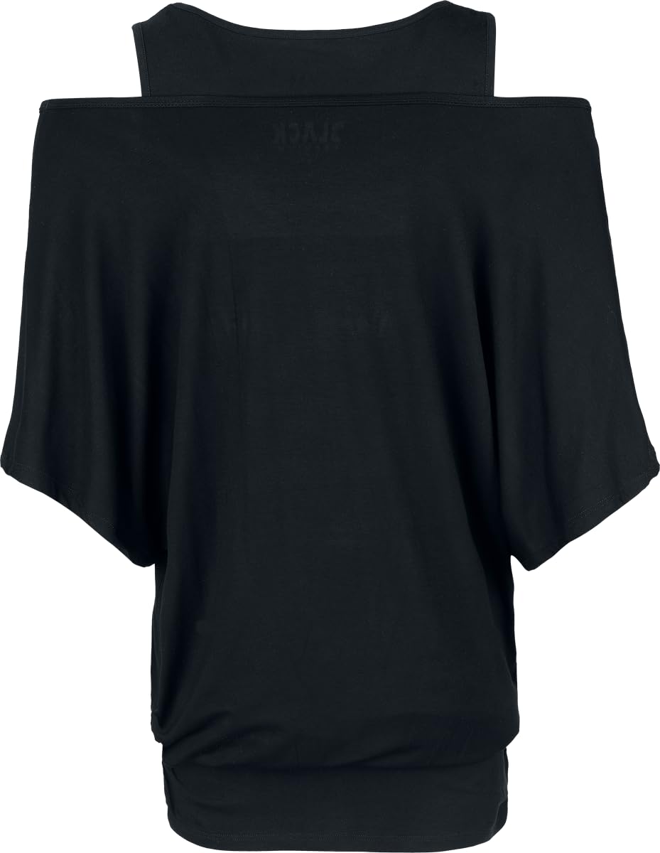 black-premium-by-emp-2-in-1-t-shirt-top-schwarz-damen image 4