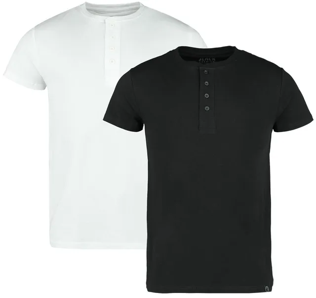 black-premium-by-emp-herren-t-shirts-2er-schwarz-wei-gr-m image 1
