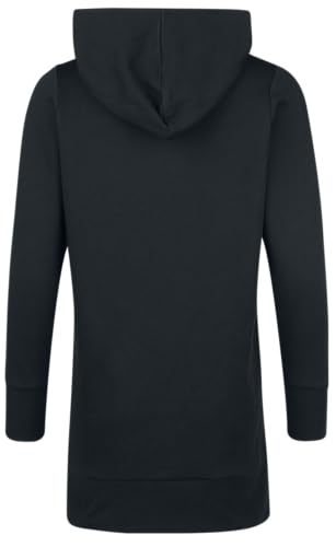 red-by-emp-schwarzer-kapuzenpullover-hoher-kragen-damen-hoodie image 8