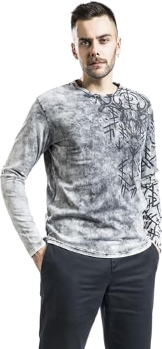 black-premium-by-emp-herren-langarmshirt-grau-runen-gr-m image 6