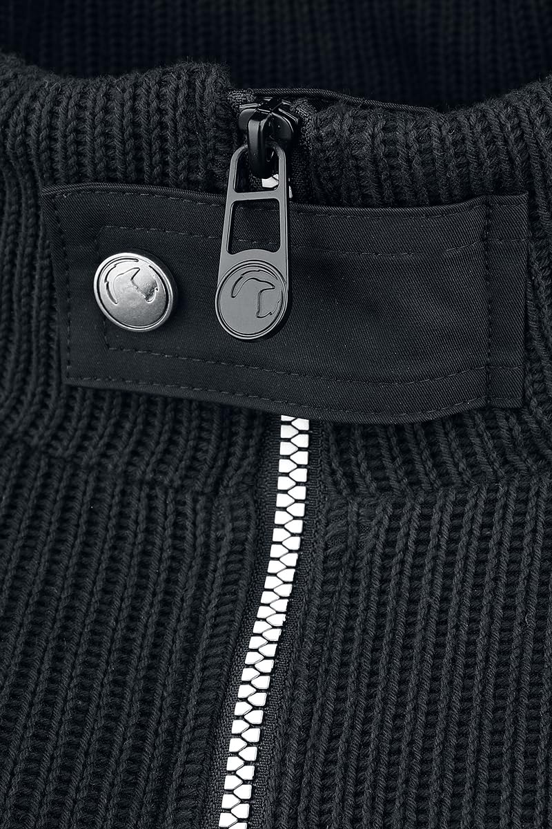 black-premium-by-emp-schwarze-bergangsjacke-strickoptik-herren image 7