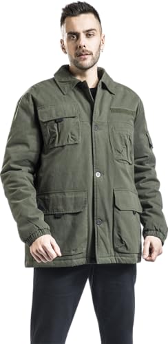 black-premium-by-emp-bergangsjacke-herren-oliv-gef-ttert image 8