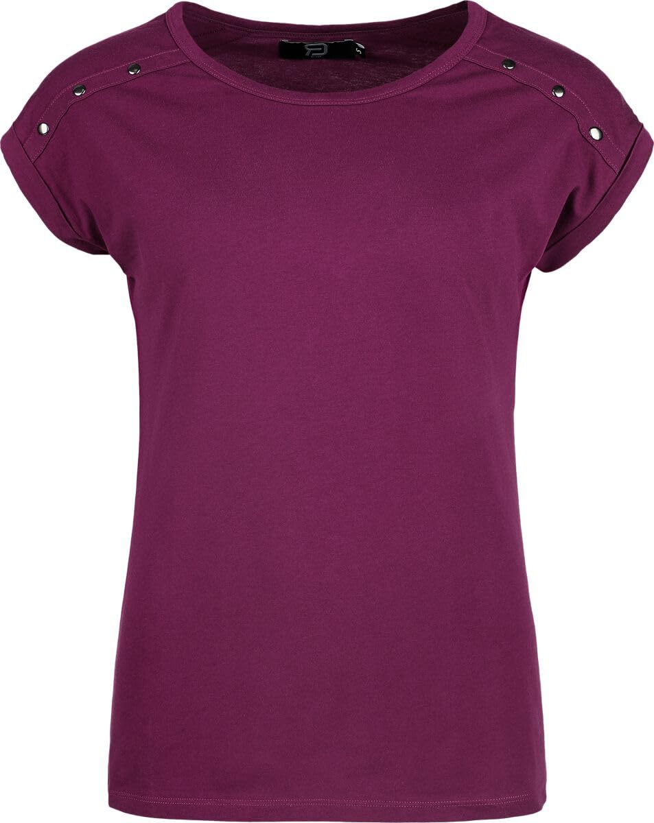 red-by-emp-damen-t-shirt-lila-mit-nieten image 1