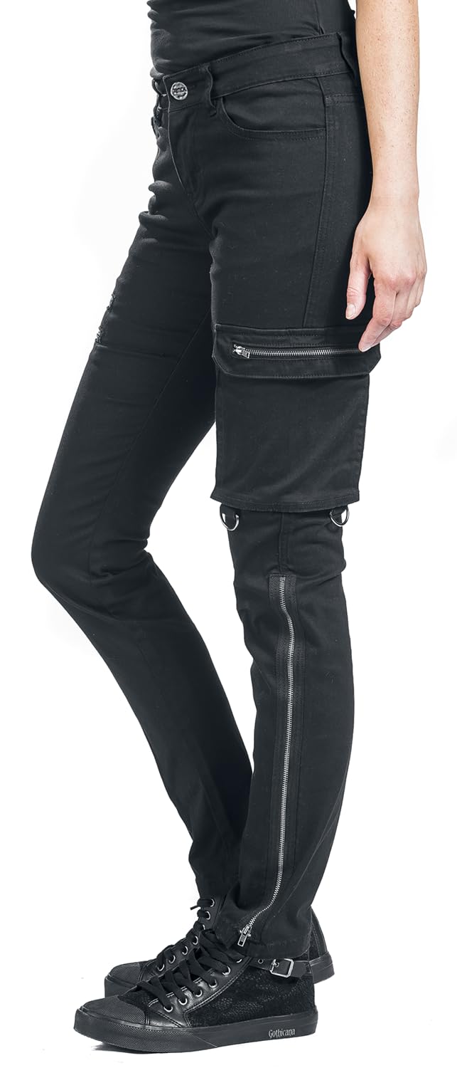 black-premium-by-emp-jeans-damen-schwarz-mit-rei-verschl-ssen-29w-30l image 6