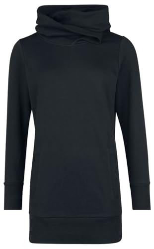 red-by-emp-schwarzer-kapuzenpullover-hoher-kragen-damen-hoodie image 6