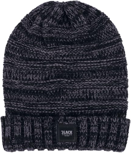 black-premium-by-emp-graue-strick-beanie-m-tze-herren-winter image 6