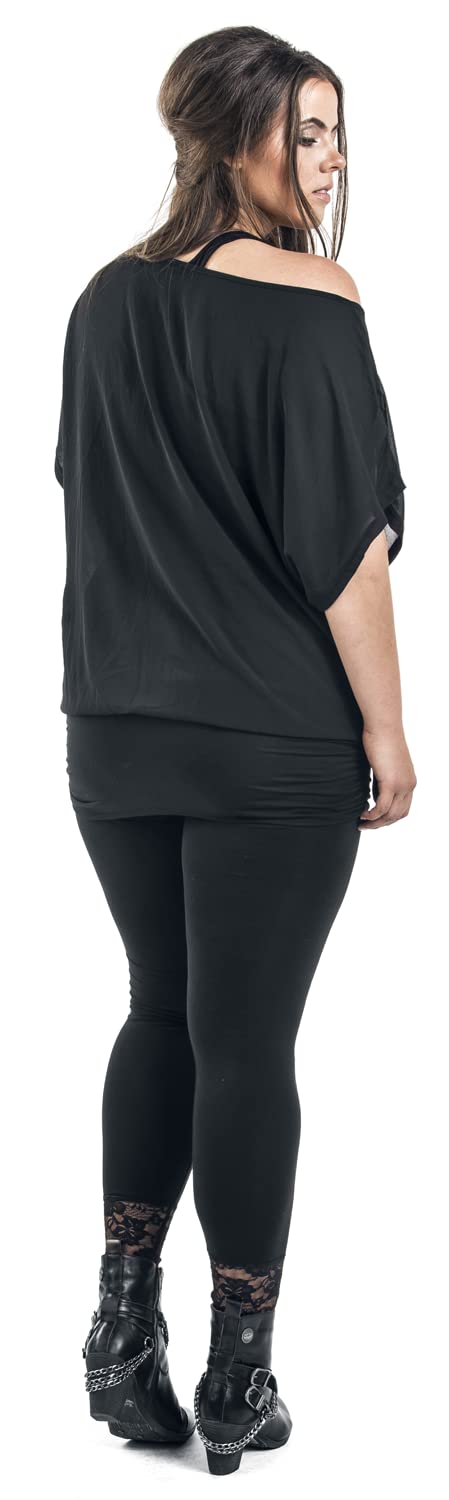 black-premium-by-emp-t-shirt-fledermaus-rmel-damen-schwarz image 5