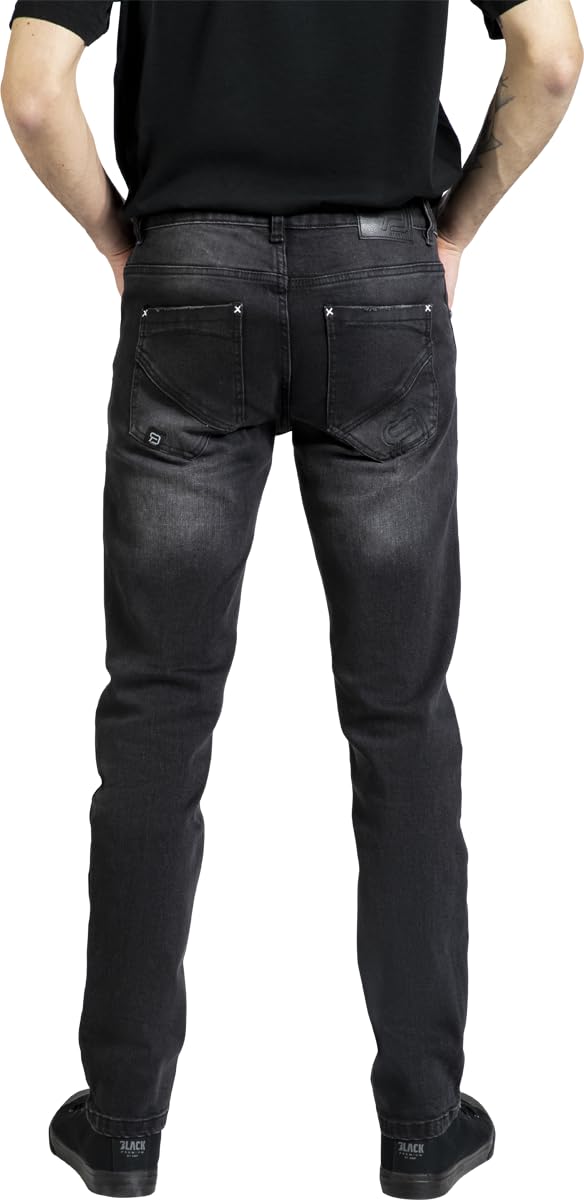 red-by-emp-hosen-jeans-schwarz-cut-outs-herren-32w-34l image 7