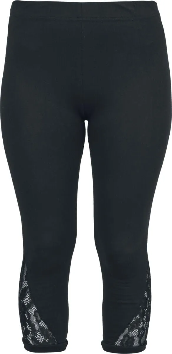 red-by-emp-leggings-mit-spitze-schwarz-damen-leggings image 1