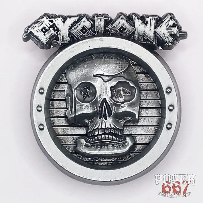 poser667-cyclone-brutal-destruction-3d-pin-5-cm-silber image 1