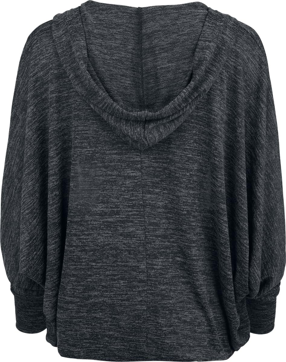 red-by-emp-grau-melierter-cardigan-mit-kapuze-damen image 3