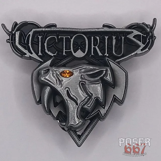 victorius-sabretooth-pin-antik-silber-rotes-auge-4-5-cm image 1