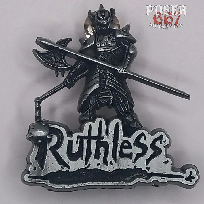 poser667-ruthless-the-fallen-3d-pin-antik-silber-5-cm image 1