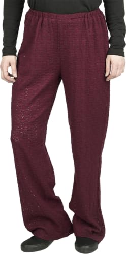 red-by-emp-lace-wide-pants-damen-stoffhose-bordeaux-m image 7