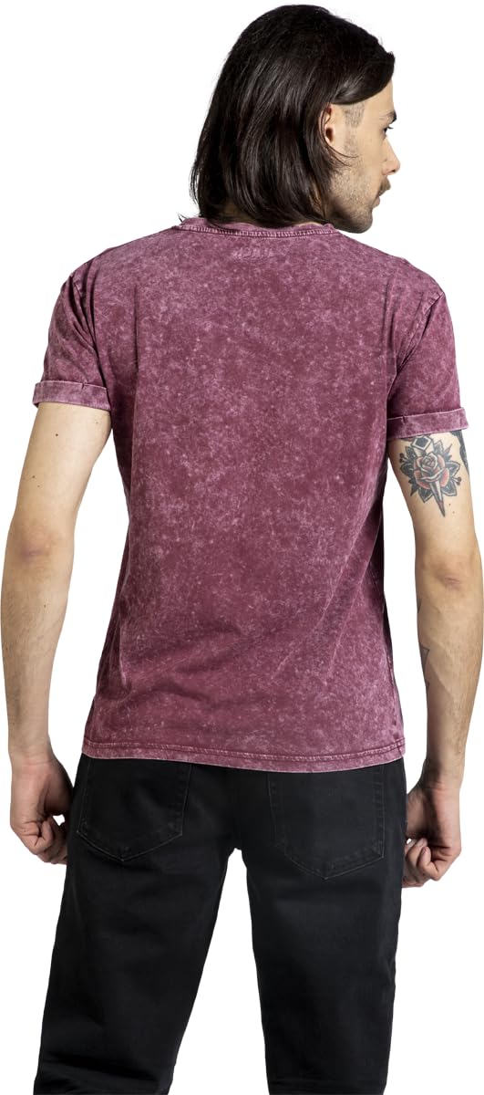 black-premium-by-emp-t-shirt-rot-herren-xxl-mit-waschung image 5