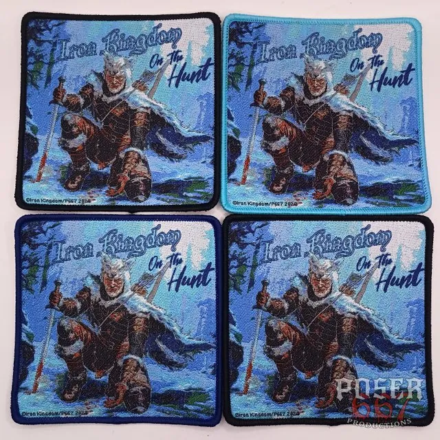 iron-kingdom-on-the-hunt-patch-aufn-her-gewebt-9-5-cm image 1