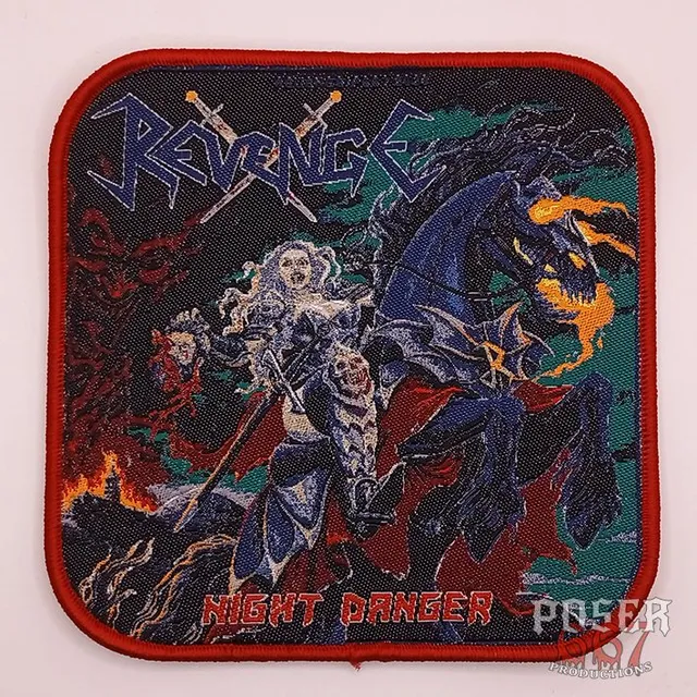 revenge-night-danger-patch-aufn-her-schwarzer-rand-9-5-cm image 1