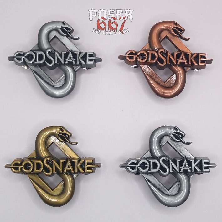 poser667-godsnake-icon-3d-pin-antik-silber-5-cm image 2
