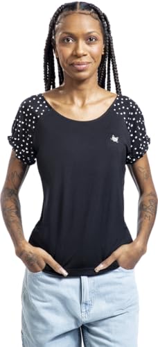 red-by-emp-damen-t-shirt-schwarz-katzen-allover-raglan image 7