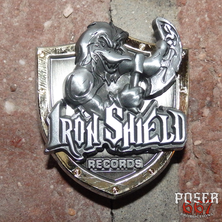 iron-shield-records-3d-metallpin-antiksilber-duck image 5
