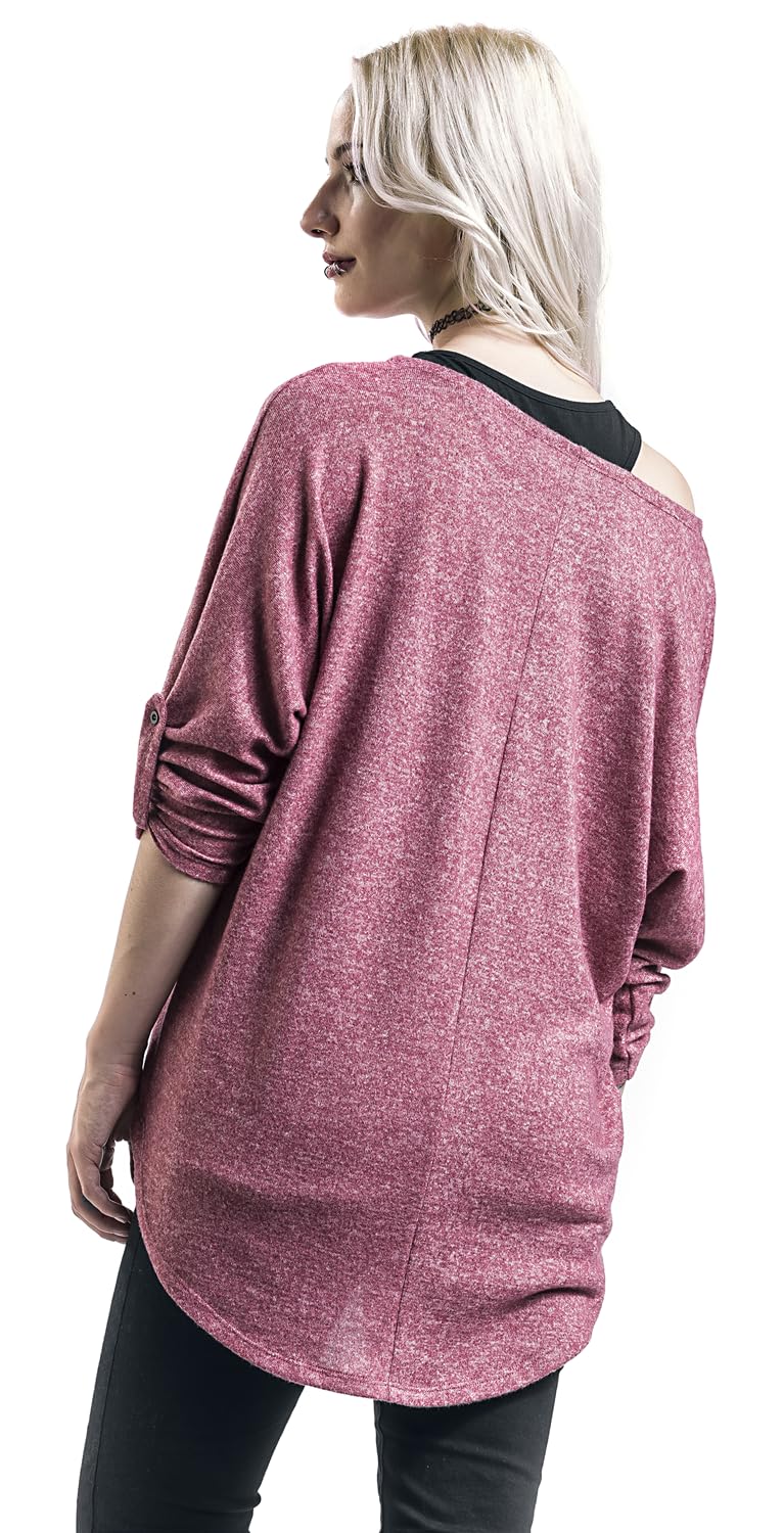 red-by-emp-shirt-kombi-damen-rot-schwarz-sweatshirt-top image 7