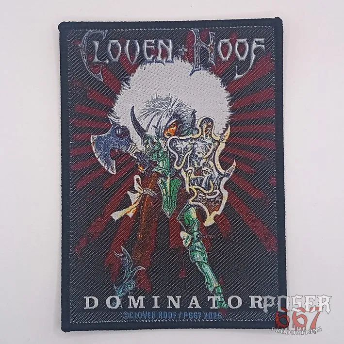 cloven-hoof-dominator-patch-gewebt-11x8-cm-nwobhm image 1