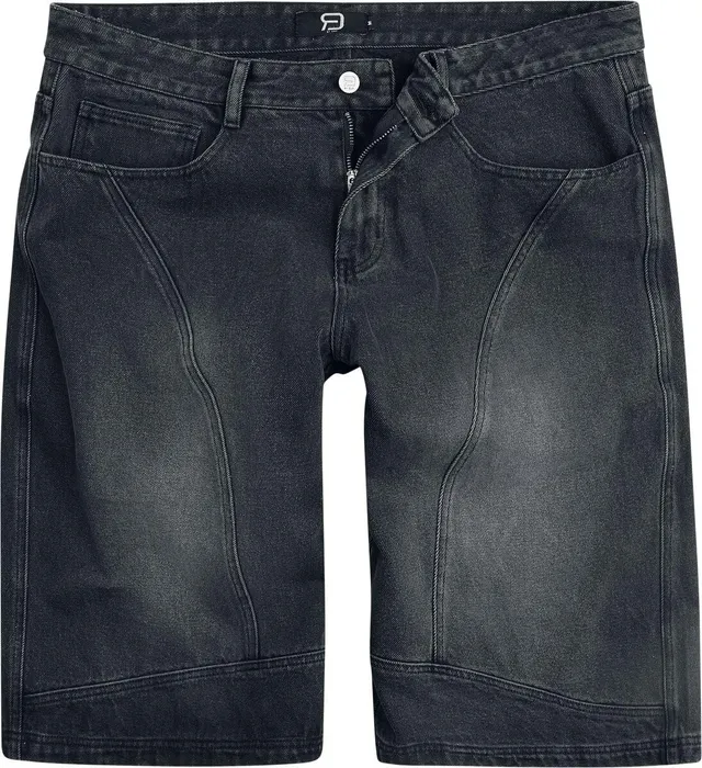 red-by-emp-schwarze-baggy-shorts-herren-l-knielang image 1