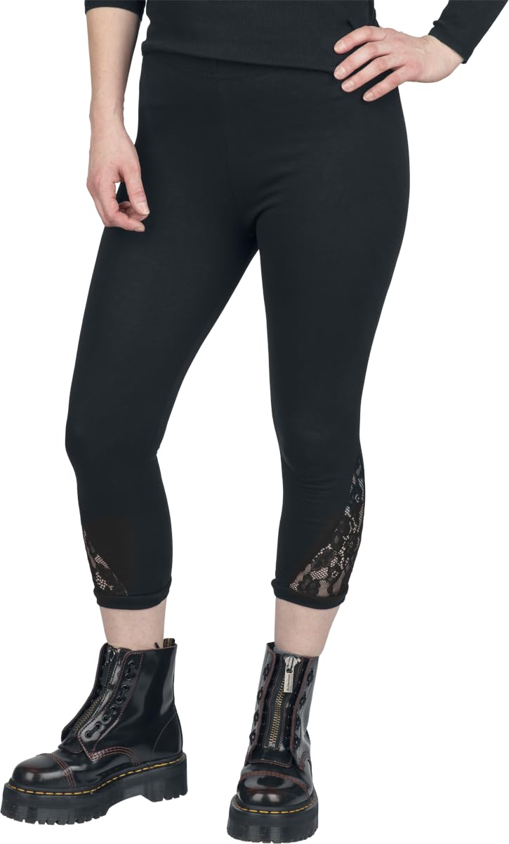 red-by-emp-leggings-mit-spitze-schwarz-damen-leggings image 4
