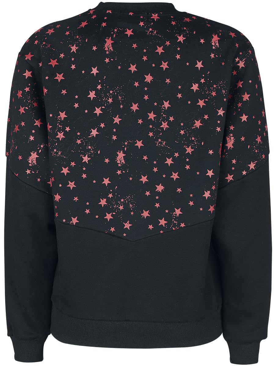 red-by-emp-sweatshirt-schwarz-sterne-damen-rockwear image 3