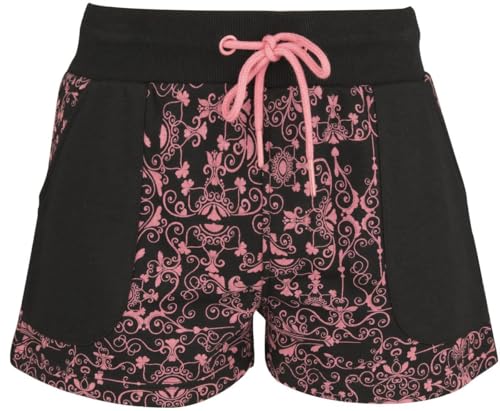 red-by-emp-shorts-damen-schwarz-pink-muster image 6